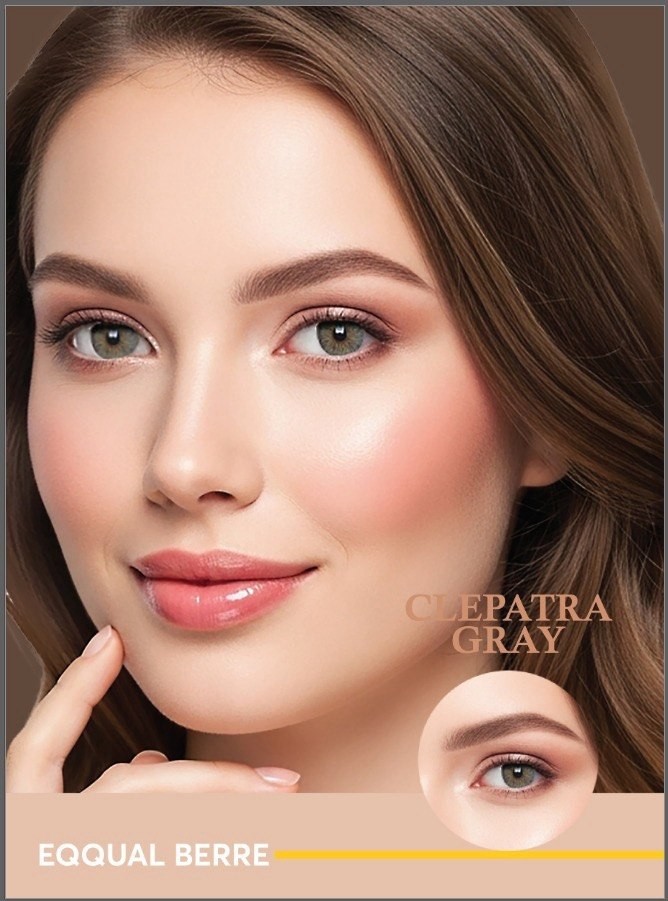 Cleopatra Gray Contact Lenses by Eqqual Berre
