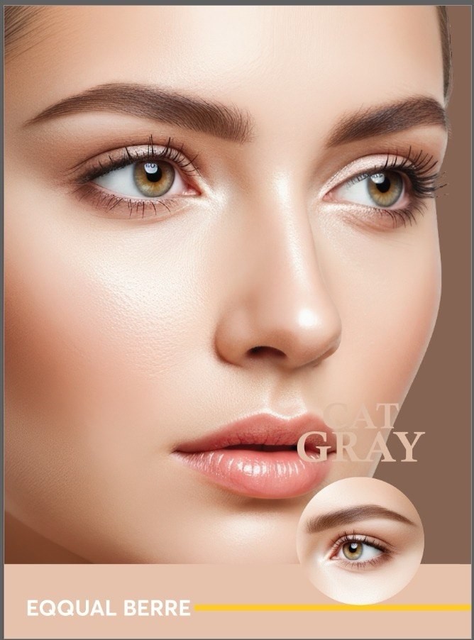 Cat Gray Contact Lenses by Eqqual Berre