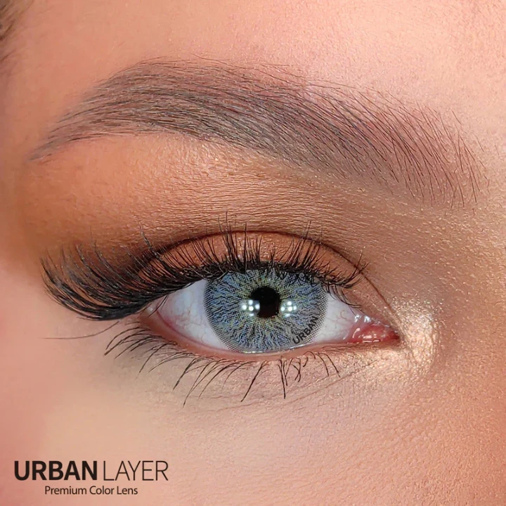 Melrose Gray Urban Layer Korean contact lenses soft gray color