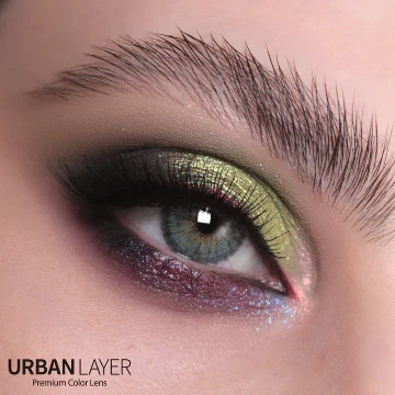 Memphis Light Blue Urban Layer Korean contact lenses light blue color