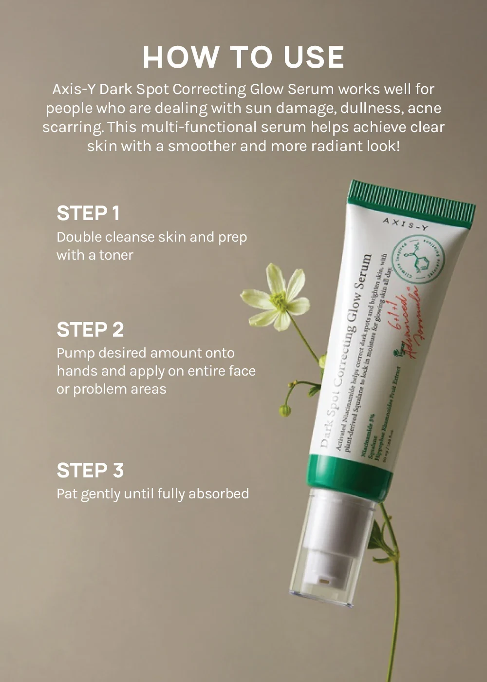 How to use AXIS-Y Serum